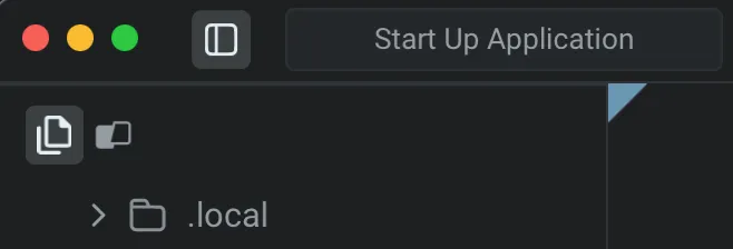 Opening the File Tree from the Tools panel sidebar in Warp.